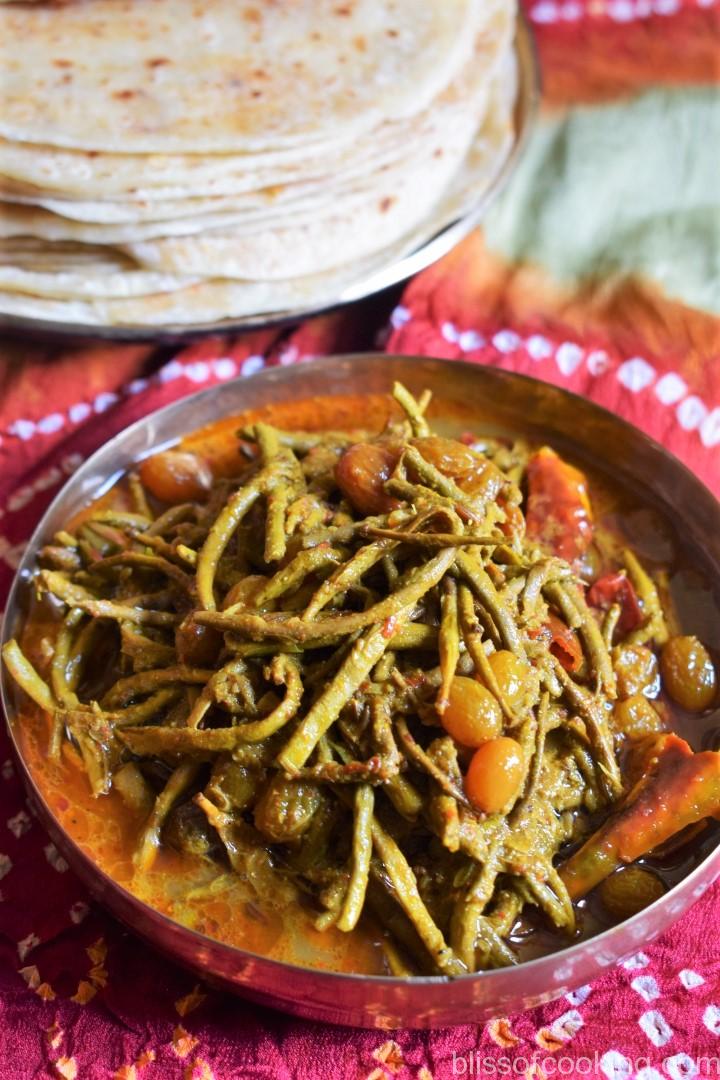 Rajasthani Sangri Ki Sabji - Bliss of Cooking