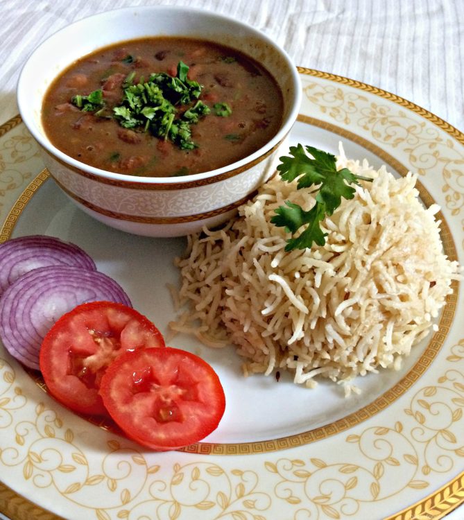 Rajma Rice, Red bean gravy with pilaf, Rajma with basmati rice