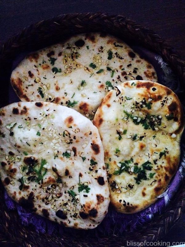 Garlic Naan, Flat bread, Indian Flat Bread