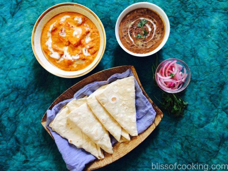 North Indian Meal with Rumali Roti
