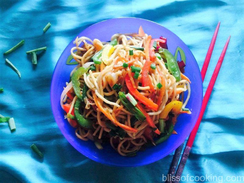 Stir Fried Noodles with Peppers