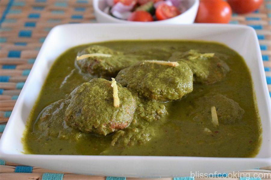 Air Fried Hariyali Cabbage Kofta