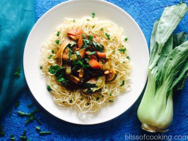 Hoisin Vegetables With Pan Fried Noddles