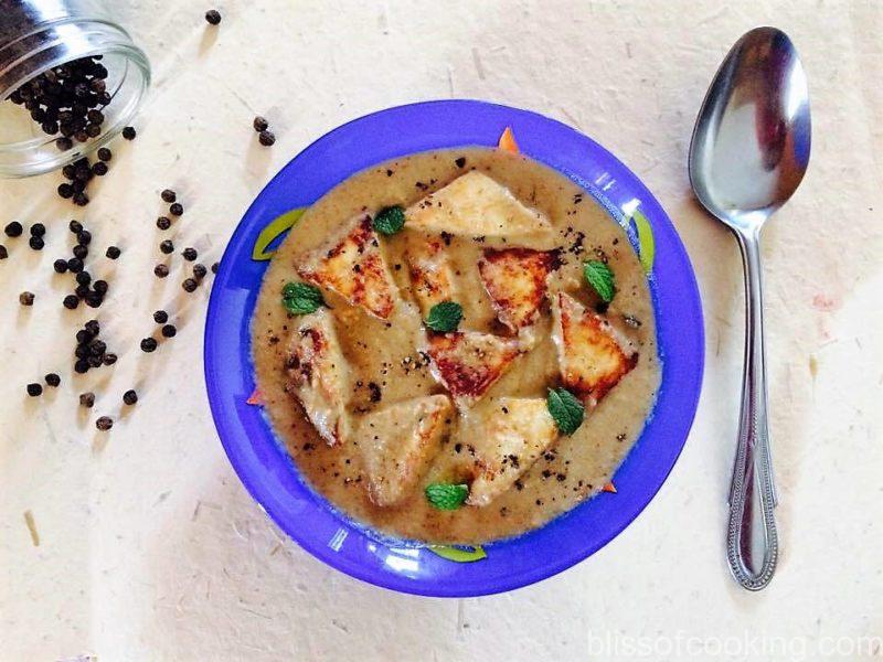 Paneer Kali Mirch In Makhana Gravy