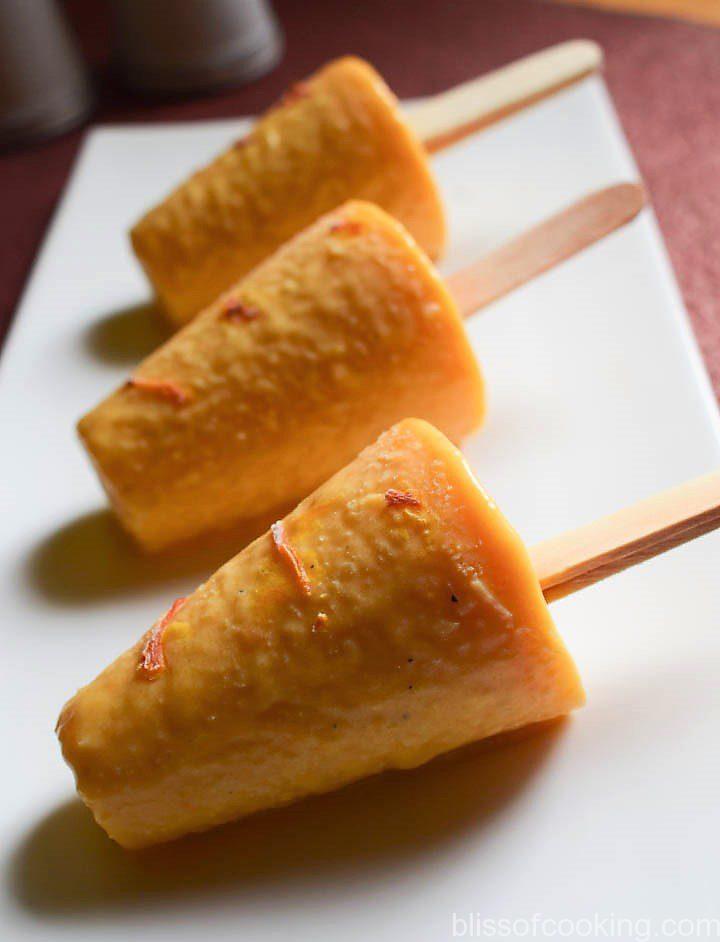 Mango Kulfi (Made without Milkmaid) - Bliss of Cooking