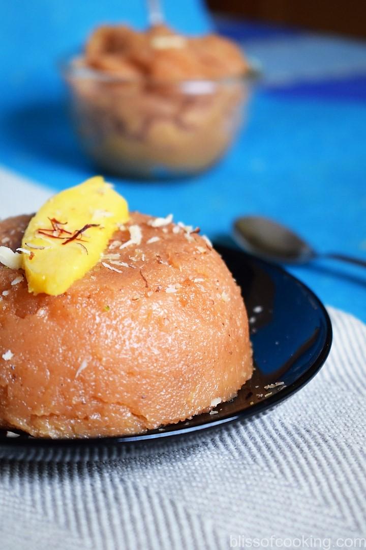 Mango Suji Halwa, Sooji Halwa, Mango Kesari, Mango Sheera