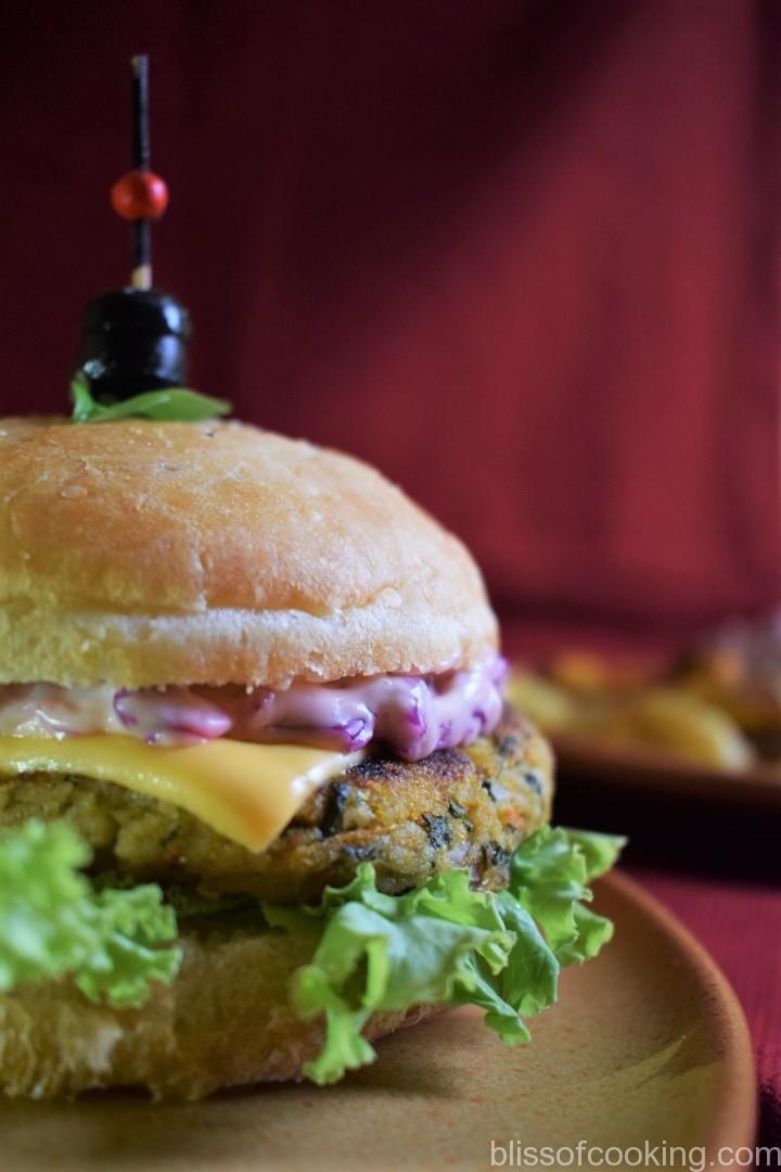 Healthy Millet and Veggie Burger