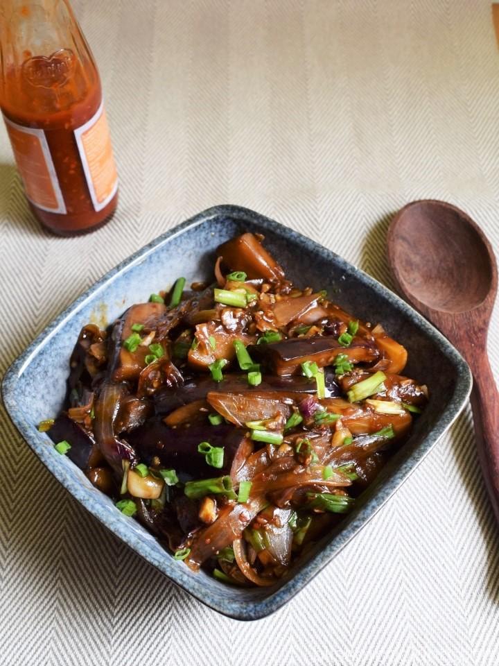 Szechuan Eggplant In Garlic Sauce