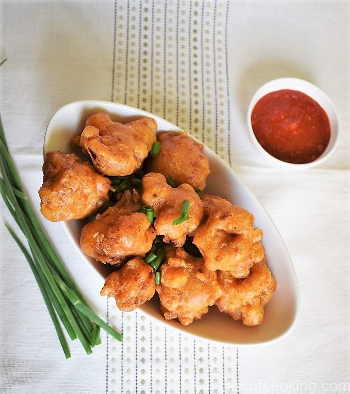 Chinese Cauliflower Fritters, Manchurian, Gobhi Schezwan