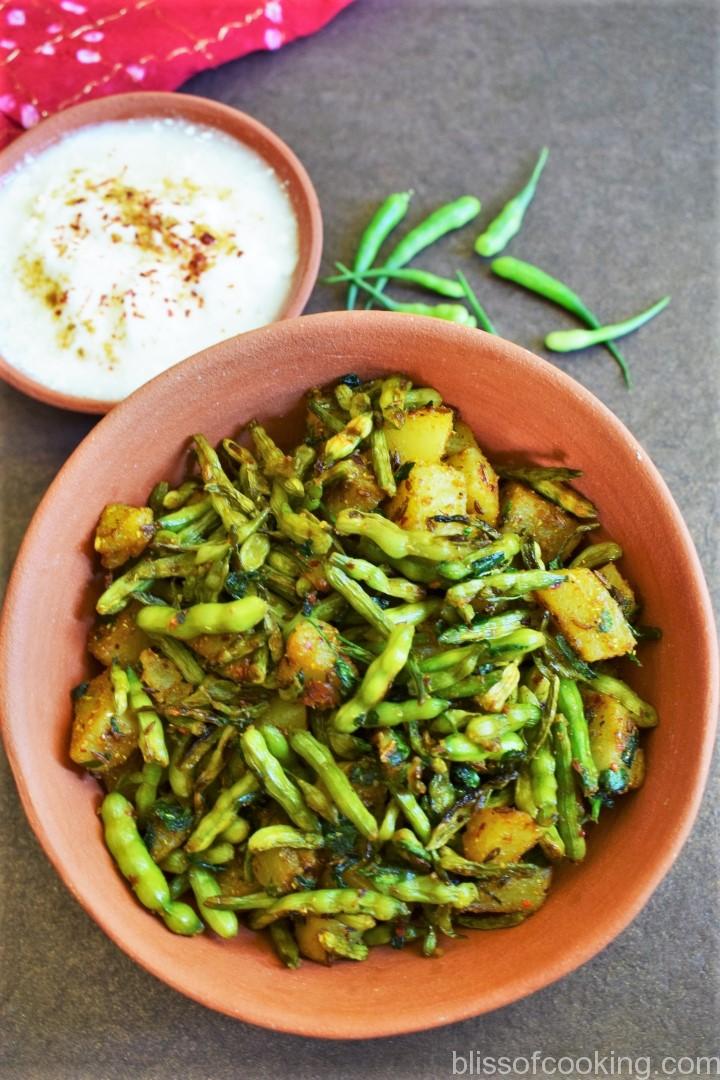 Mogri Aloo Ki Sabzi (Radish Pod)