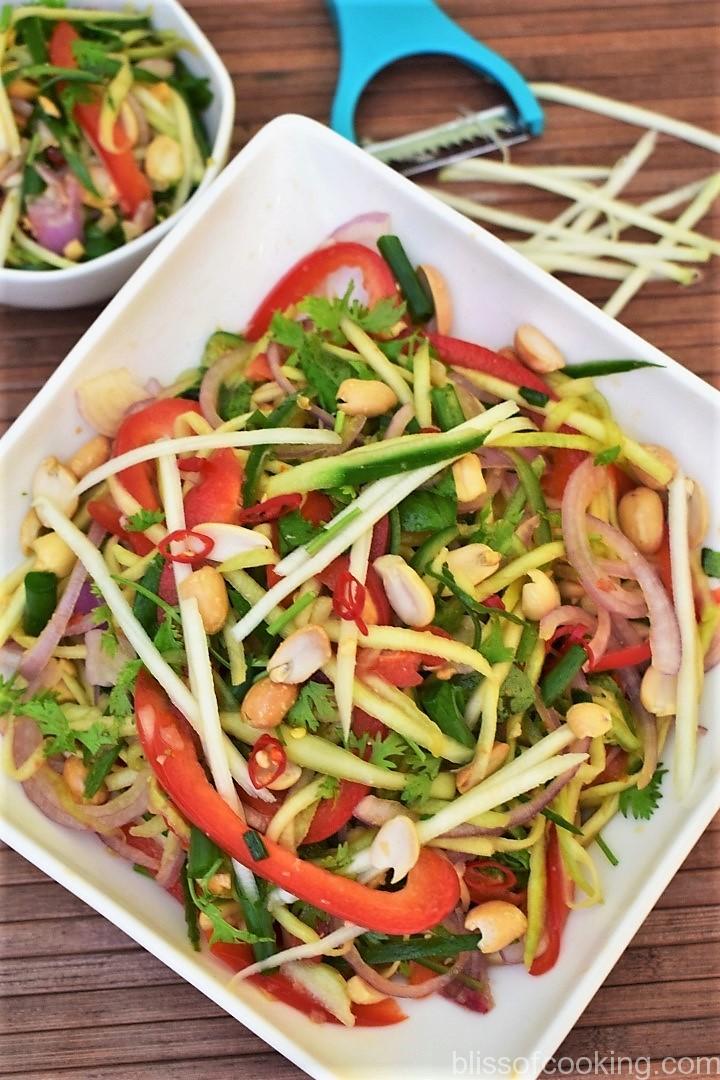 Thai green mango salad, Som Tum Mamuang