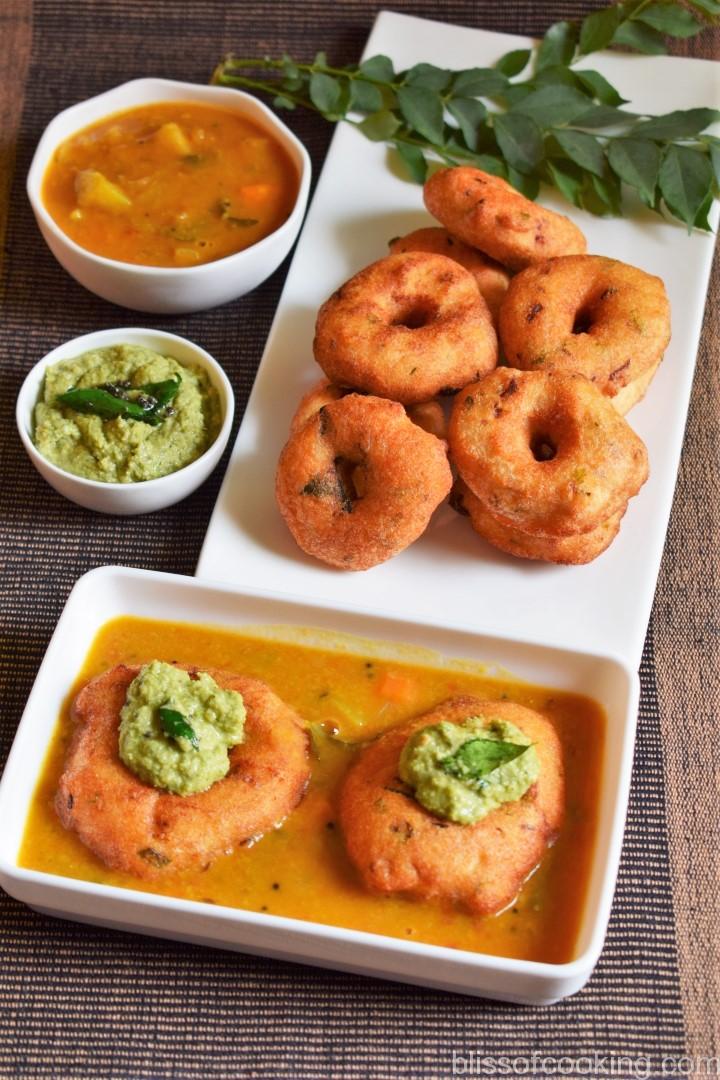 Vada Sambar, Vada Sambhar, Medu Vada, Ulundu Vadai