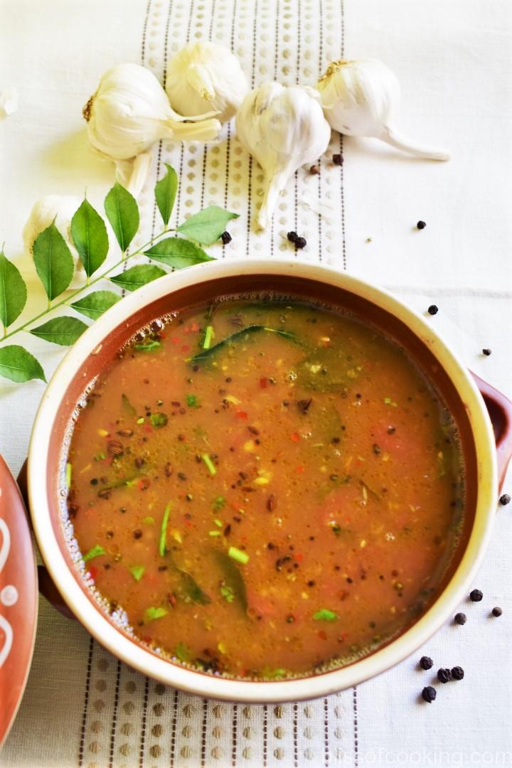 Rasam, Garlic Pepper Tomato Rasam