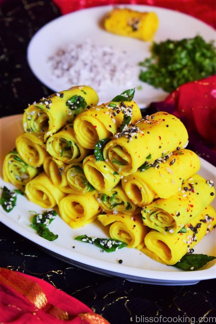 Khandvi, Gram Flour Rolls, Gujarati dish