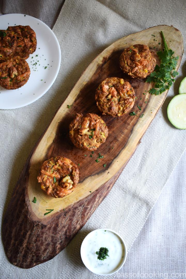 Savoury Zucchini Muffins, Savory Zucchini Muffins