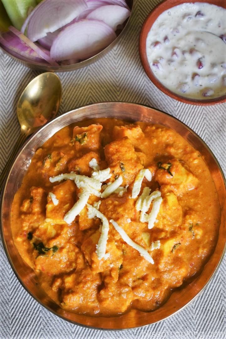 Paneer Lababdar, Cottage Cheese In Creamy Gravy