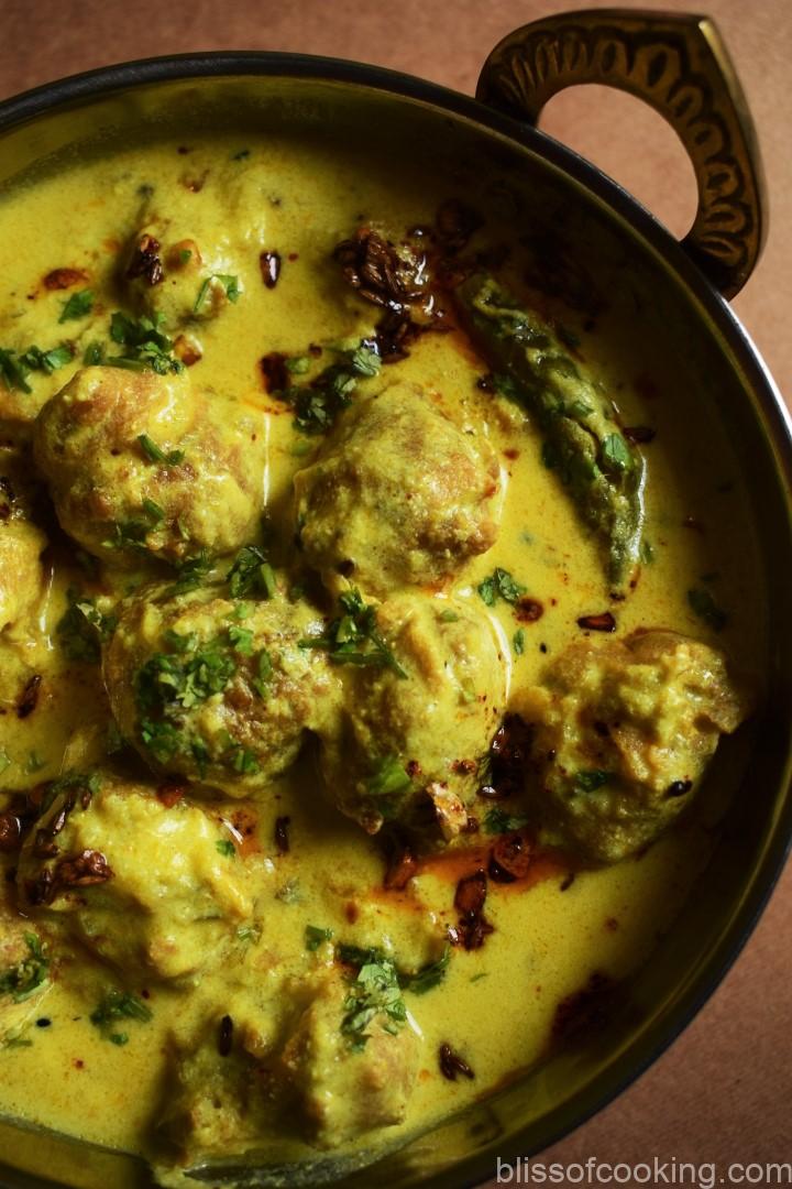 Punjabi Pakora Kadhi, Pakoda Kadhi, Curry