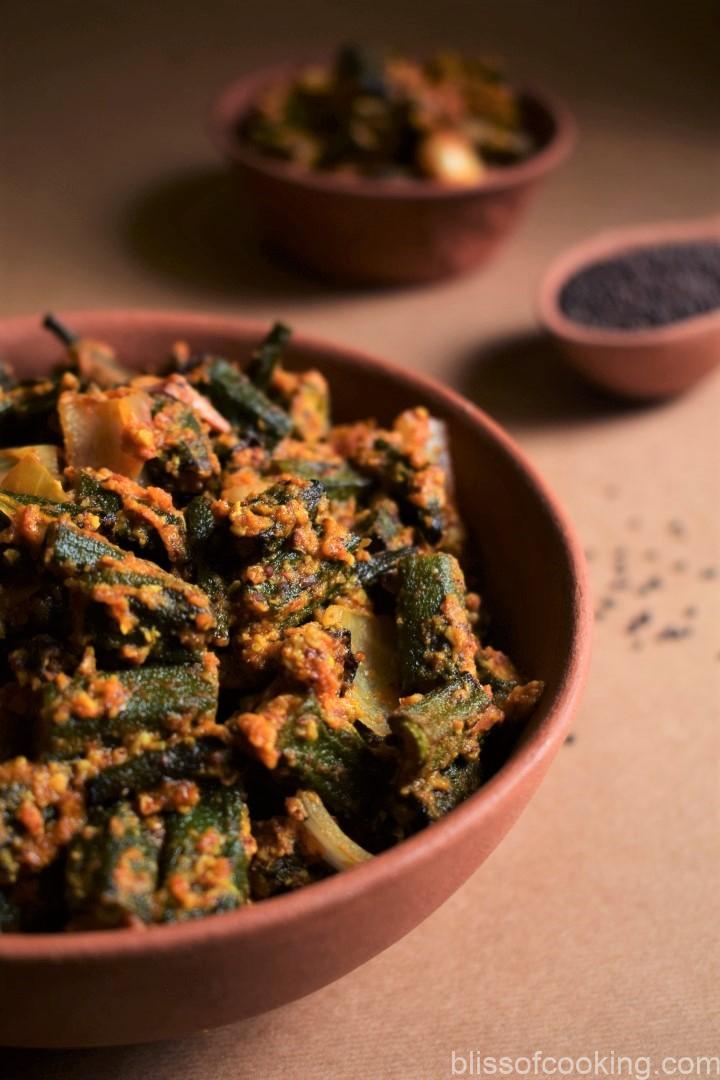 Rai Wali Bhindi, Okra In Mustard Gravy