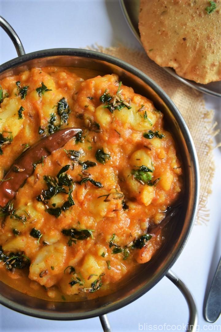 Bedmi Aloo Sabzi