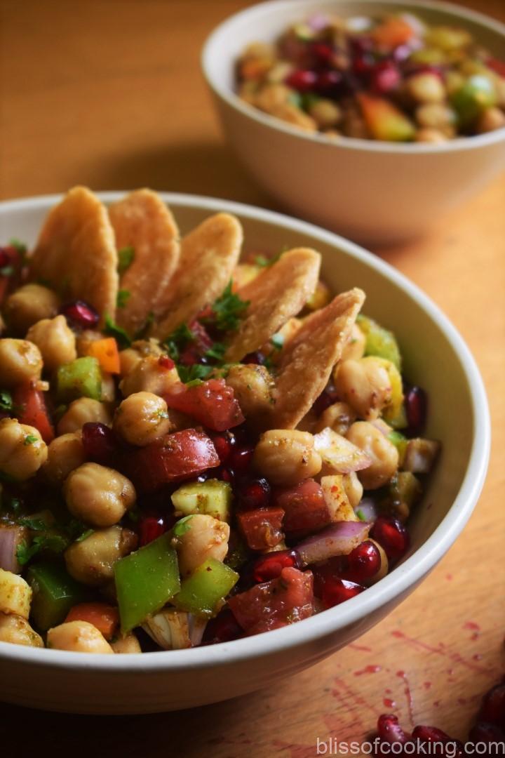 Choley Ka Chatpata Salad, Chickpea salad