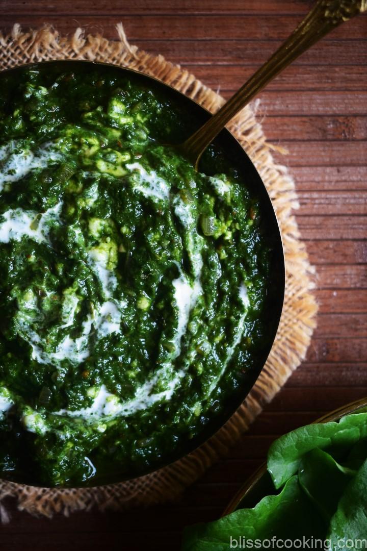 Palak Paneer Bhurji, Spinach And Cottage Cheese