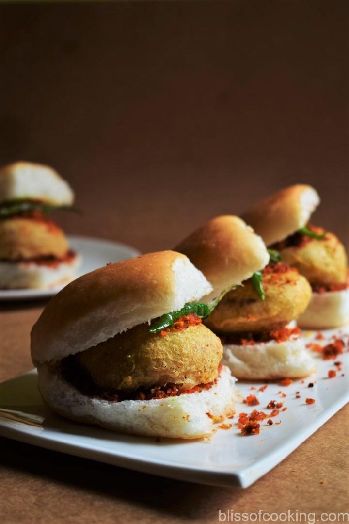 Vada Pav, Mumbai Vada Pav, Bombay Pav, Pao