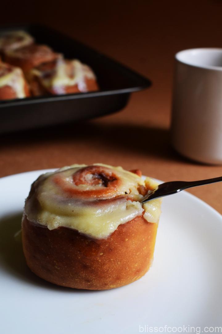 Eggless Cinnamon Rolls, Cinnamon Rolls