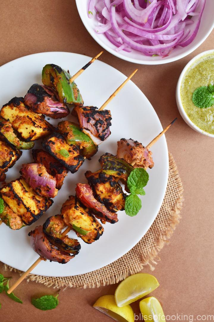 Paneer Tikka, Tandoori Paneer Tikka, Paneer