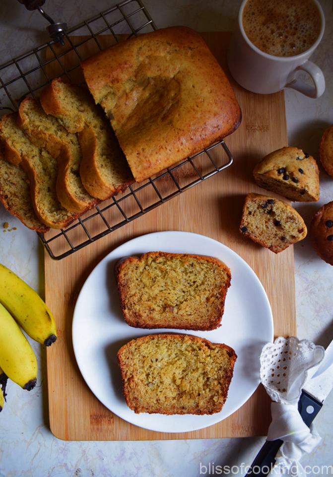 Banana Cake, Banana Bread, Banana Loaf
