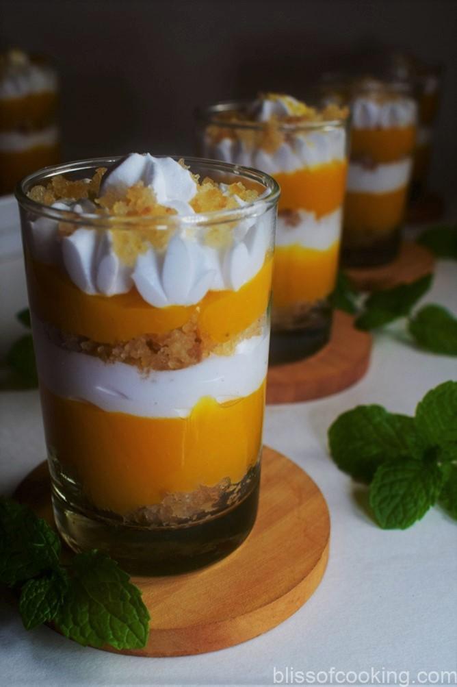 Lemon And Mango Parfait, Parfait, Parfaits