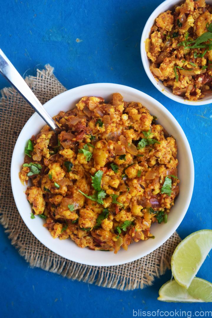 Paneer Bhurji, Scrambled Cottage Cheese