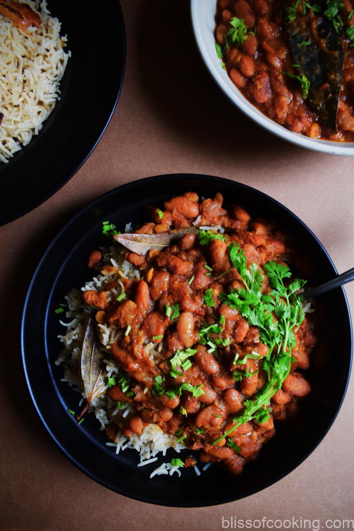 Punjabi Rajma masala, Pind da rajma dhaba style, rajma rice, Rajma masala, red kidney beans