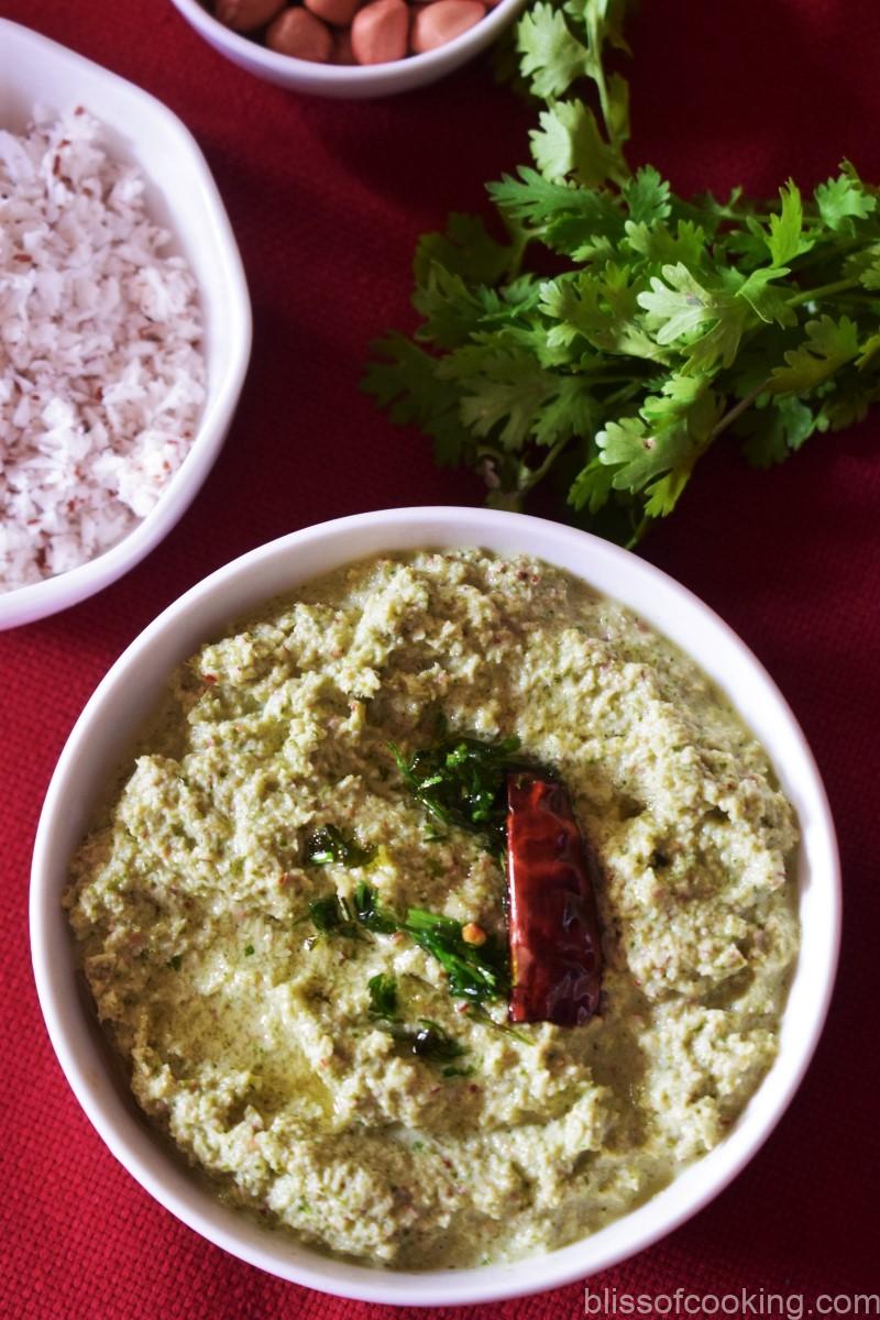 Peanut Coconut Chutney, Chutney, Falahari, fasting, Idli Dosa Chutney