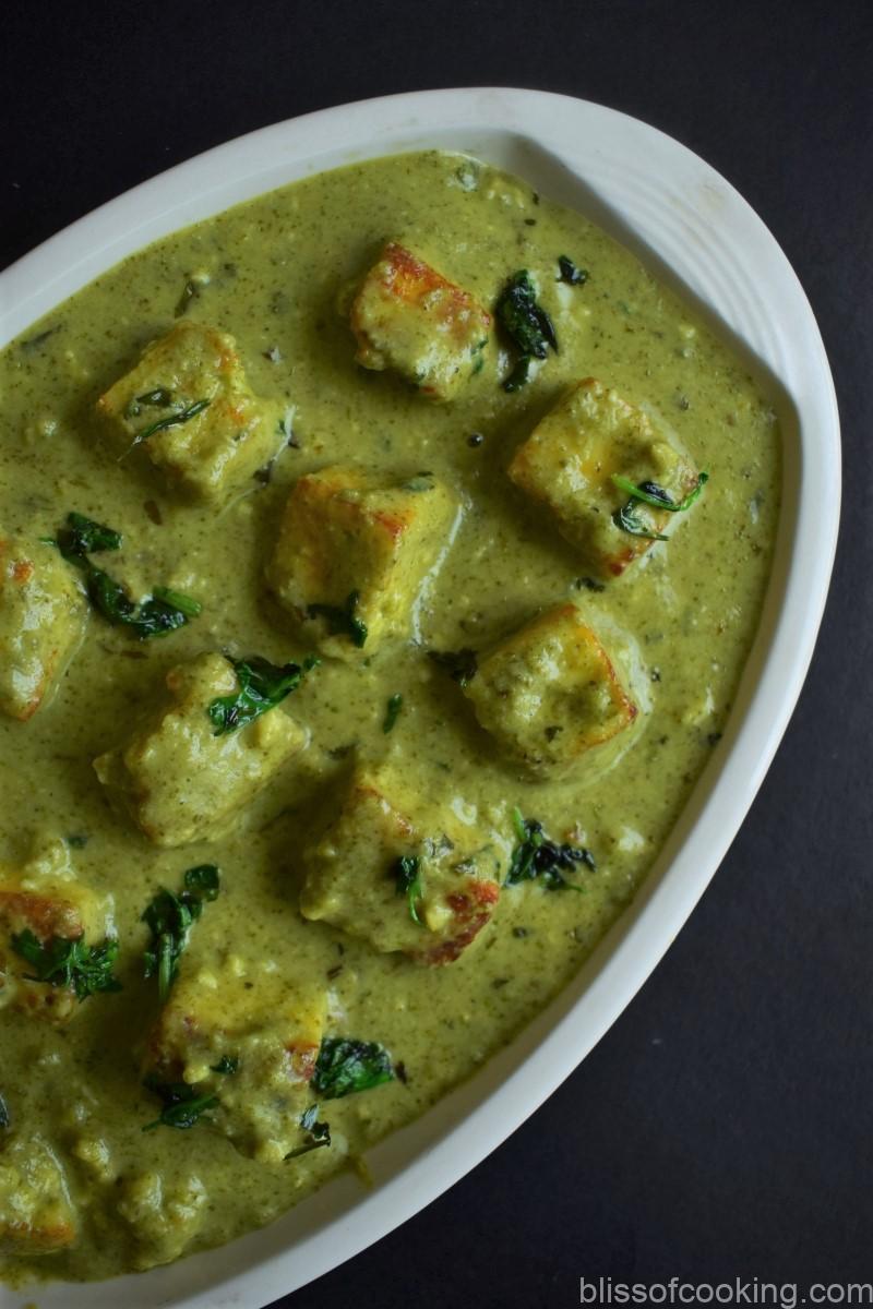 Falahari Paneer, Falahari Paneer in Dhaniya Pudina Gravy